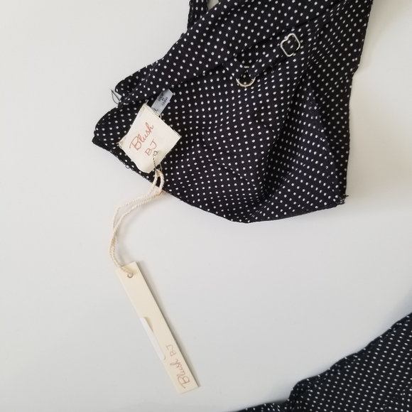 2 Piece Black and White Polka Dot Top & Shorts Set - Picture 9 of 9